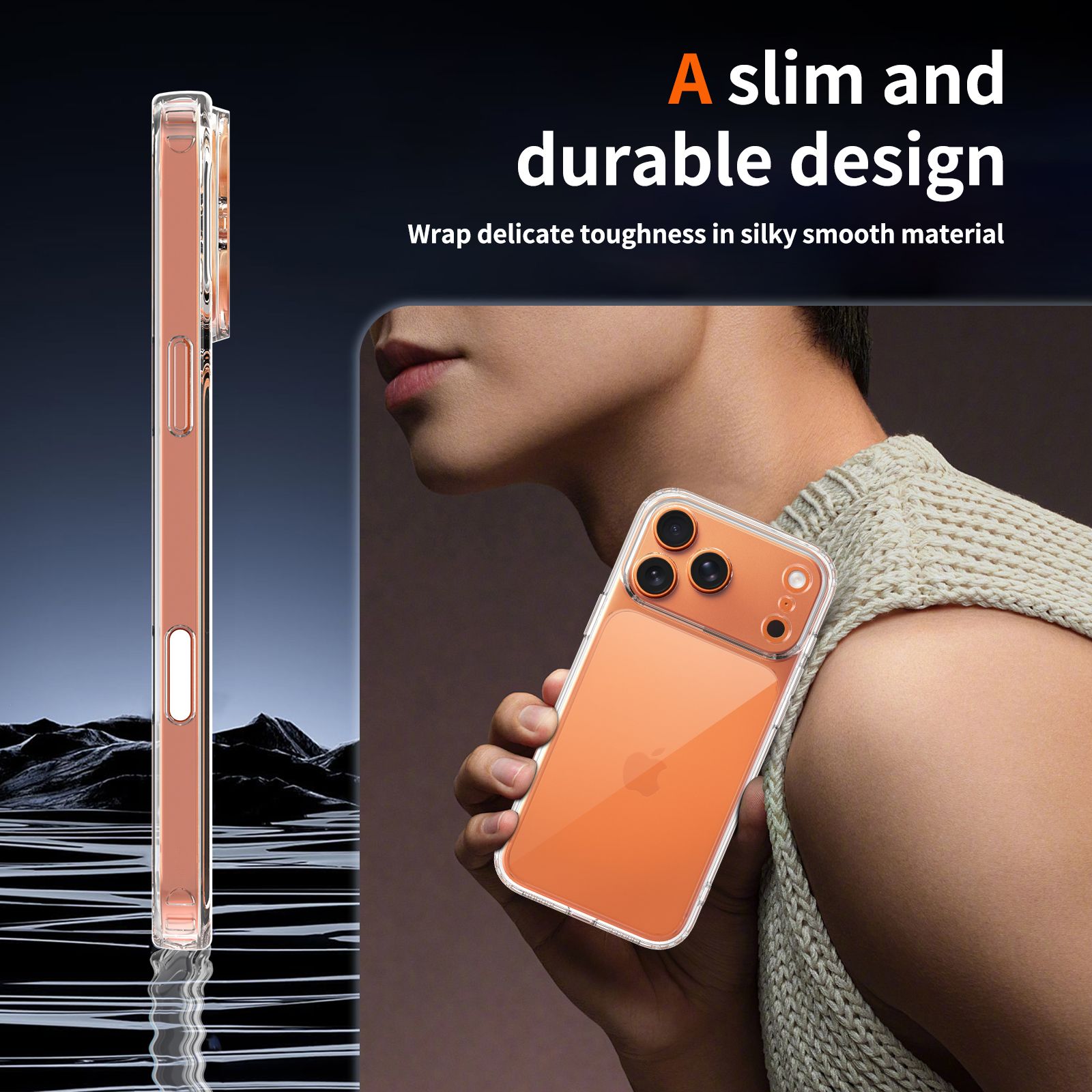 Pulse Aero 1.5MM Anti-Scratch Clear Case with Camera Action Button — 71