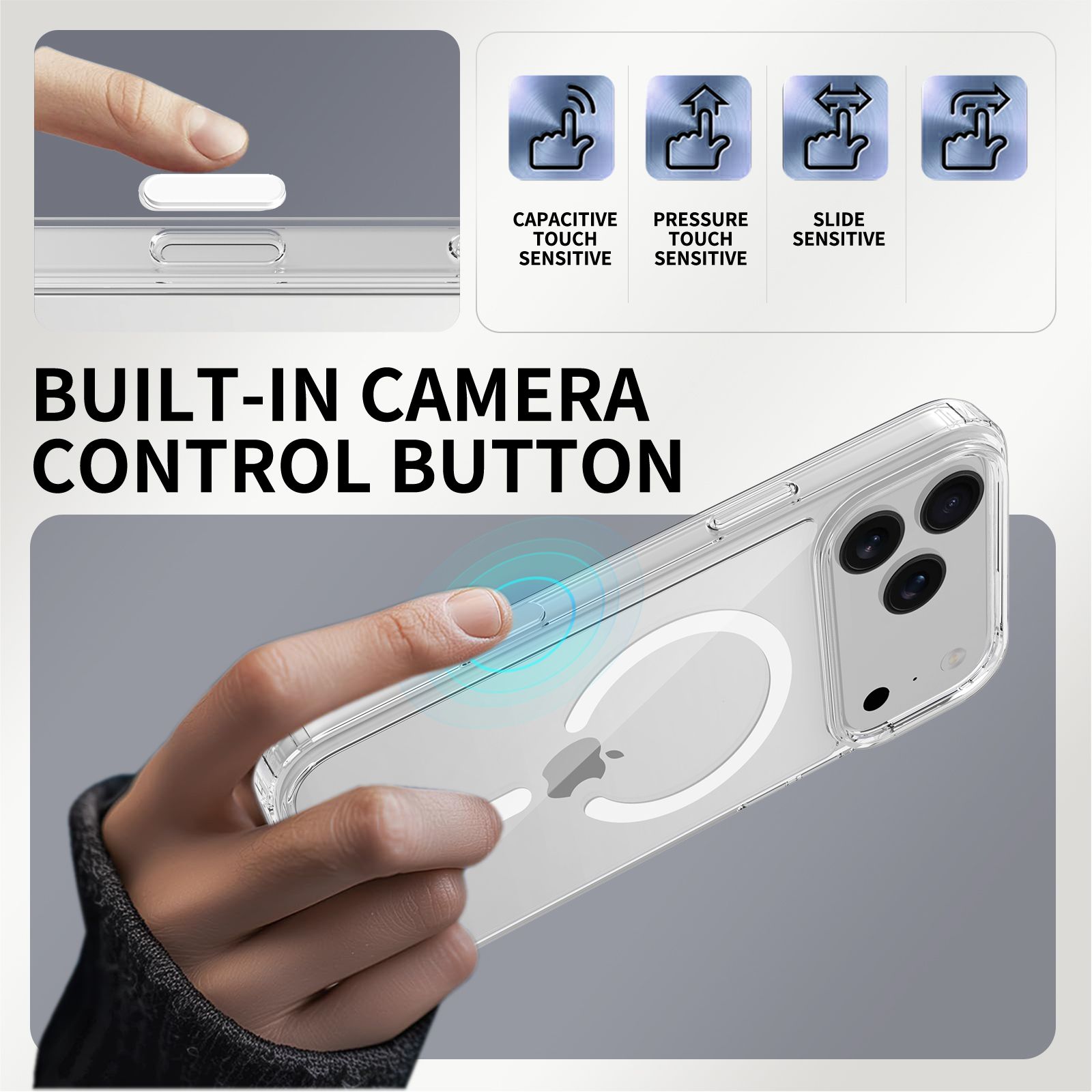 Pulse Aero Magsafe Clear Case with Camera Action Button — 30