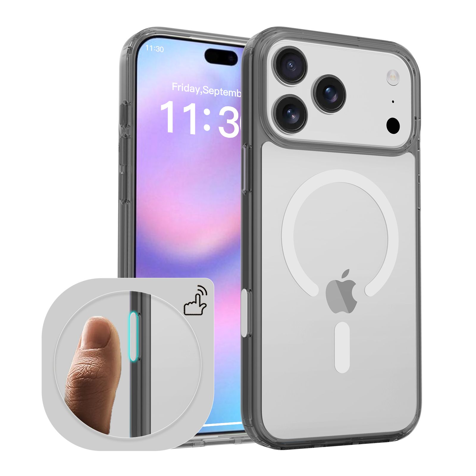 Pulse Aero Magsafe Clear Case with Camera Action Button — 42