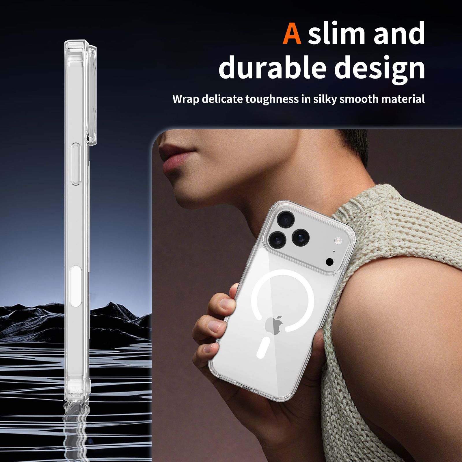 Pulse Aero Magsafe Clear Case with Camera Action Button — 34