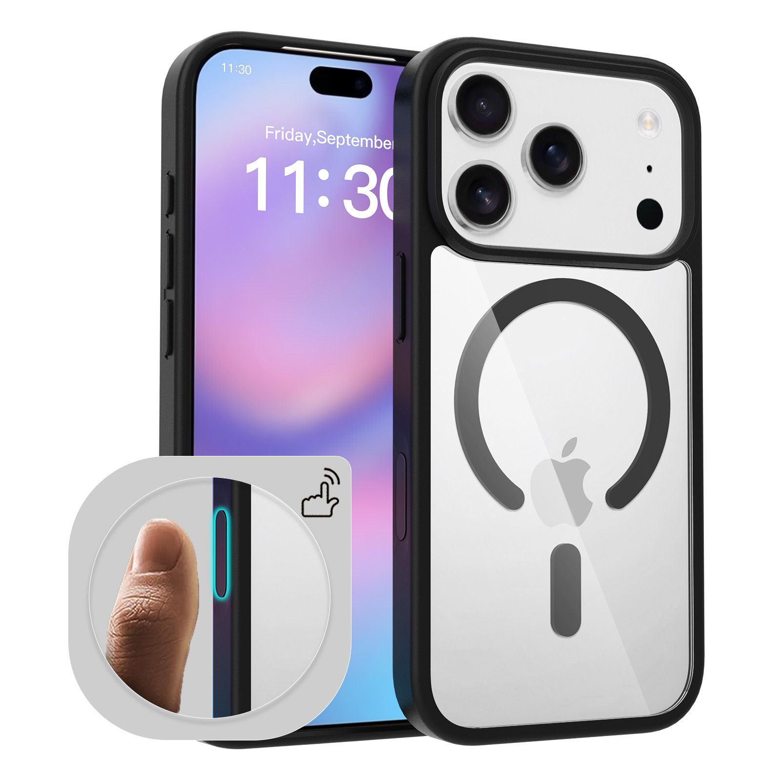 Pulse Prism Magsafe Clear Case with Camera Action Button — 260
