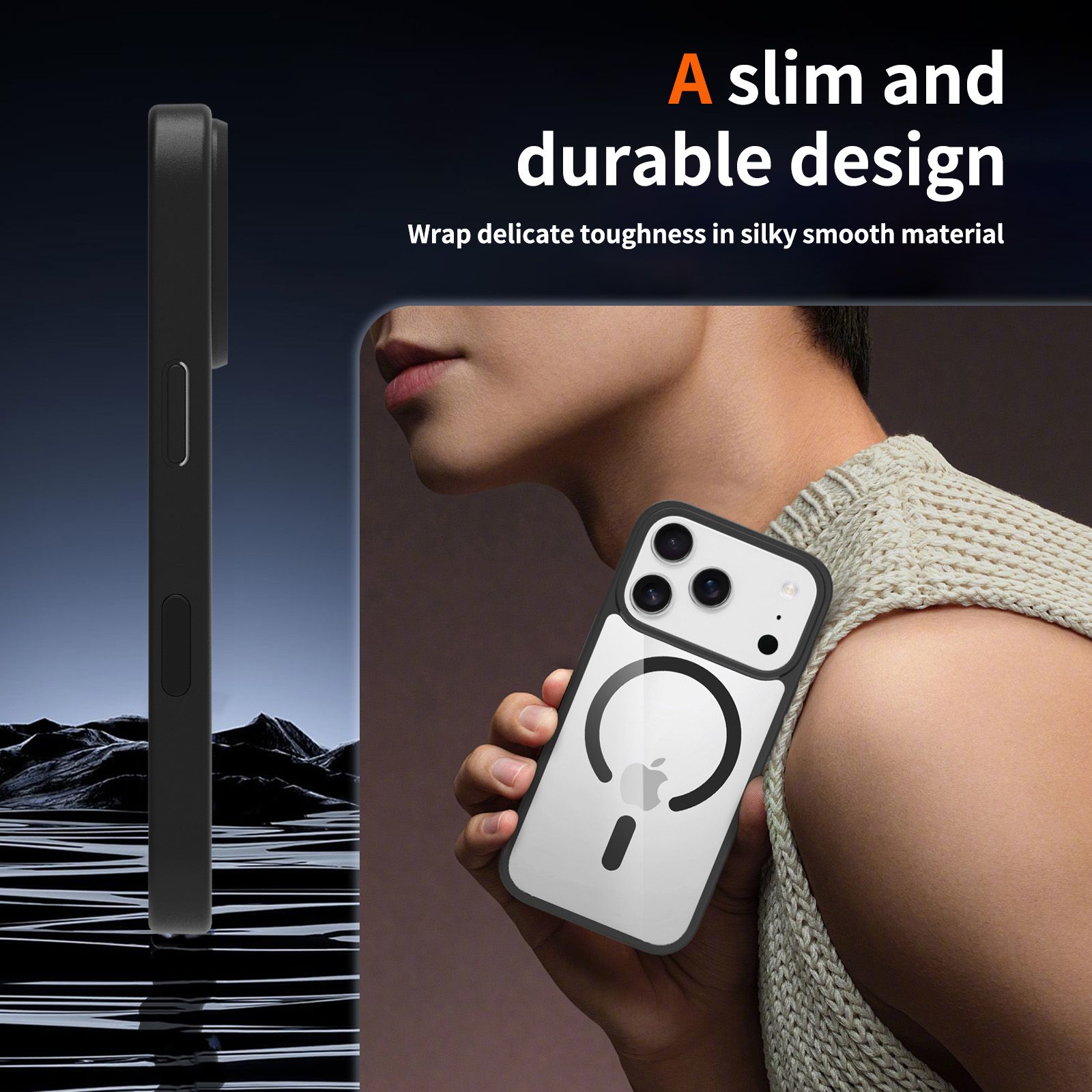 Pulse Prism Magsafe Clear Case with Camera Action Button — 266