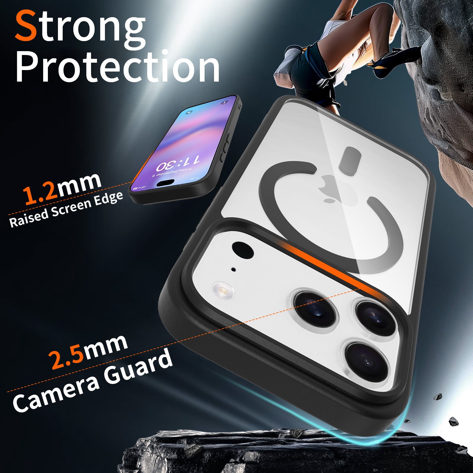 Pulse Prism Magsafe Clear Case with Camera Action Button — 267
