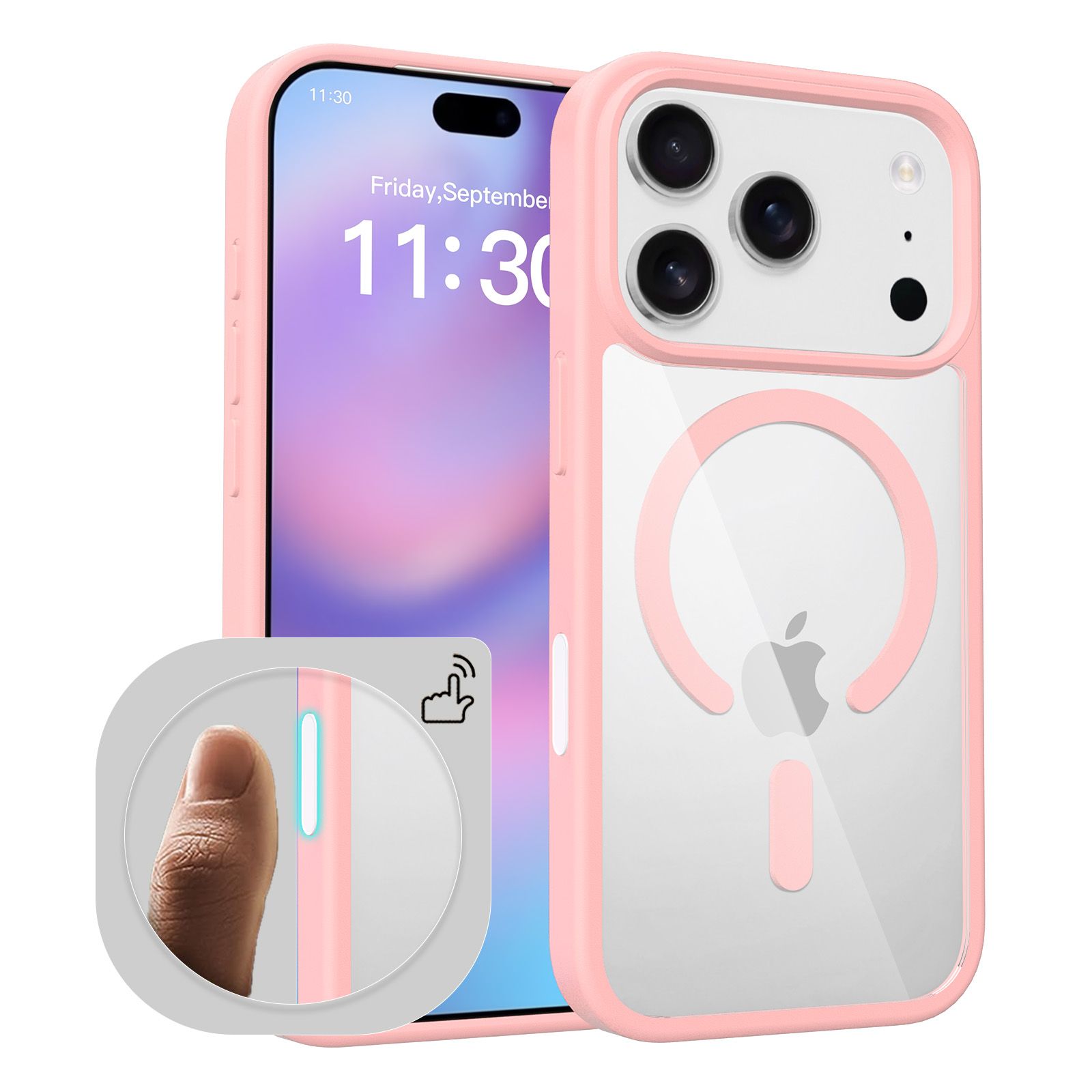 Pulse Prism Magsafe Clear Case with Camera Action Button — 228