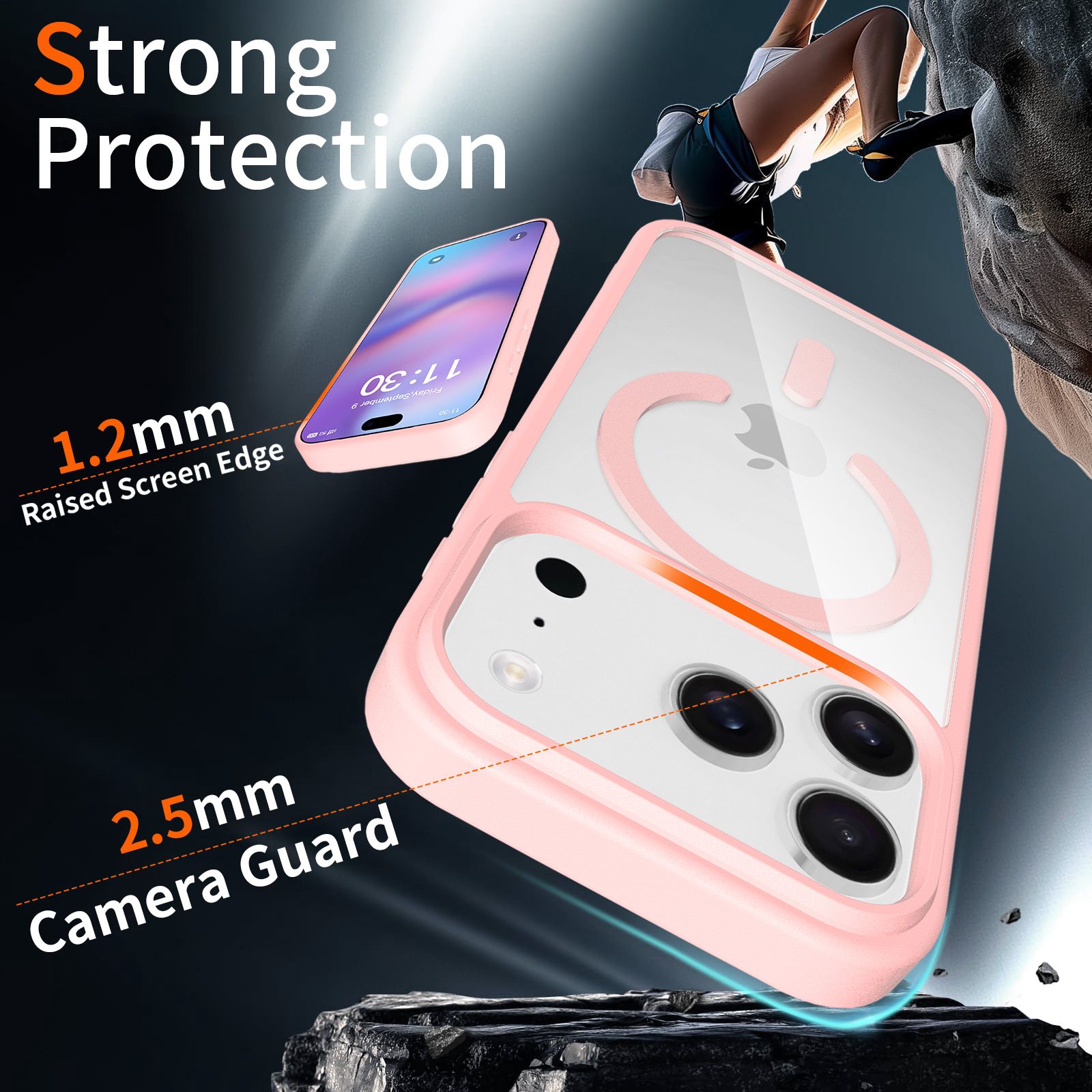 Pulse Prism Magsafe Clear Case with Camera Action Button — 235