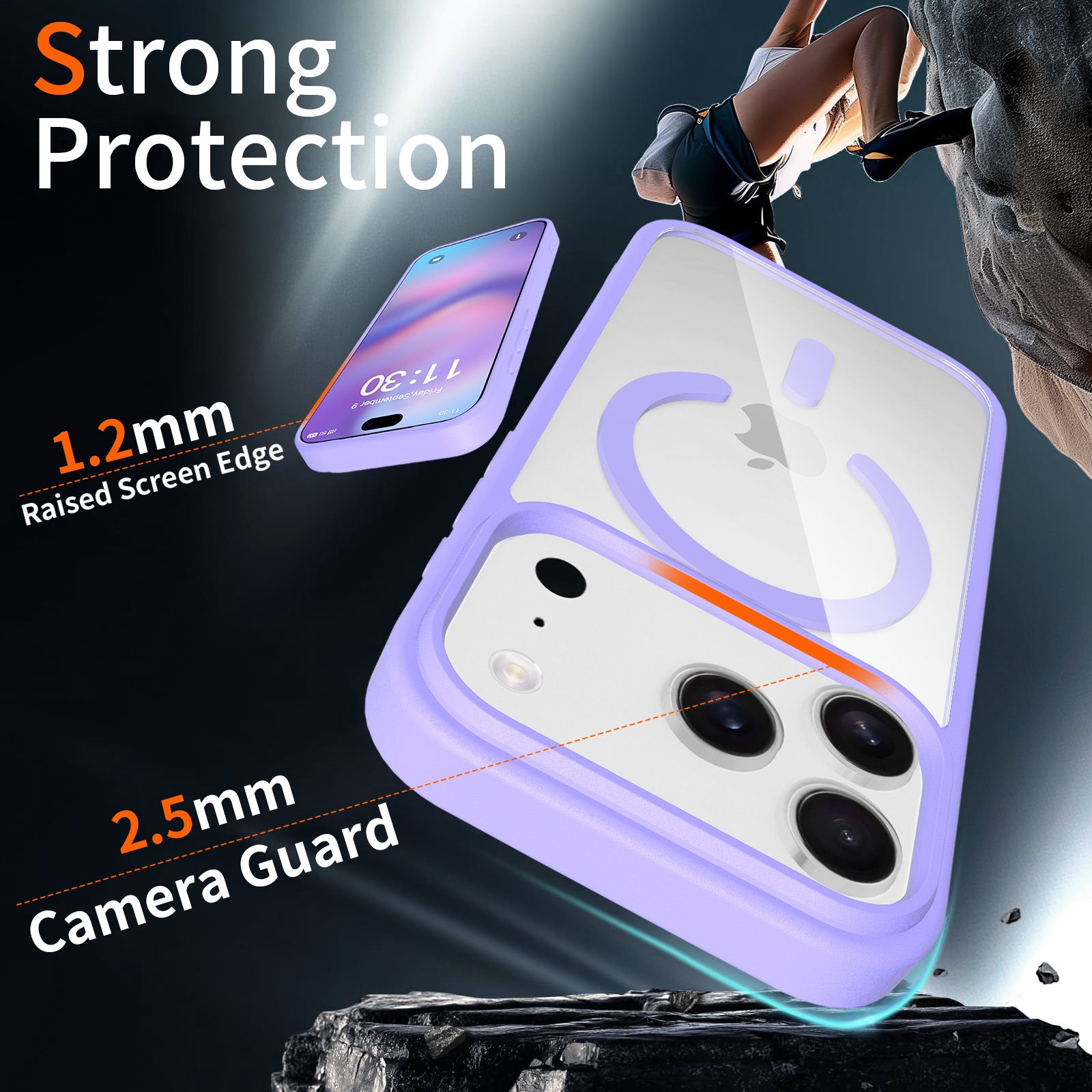 Pulse Prism Magsafe Clear Case with Camera Action Button — 227