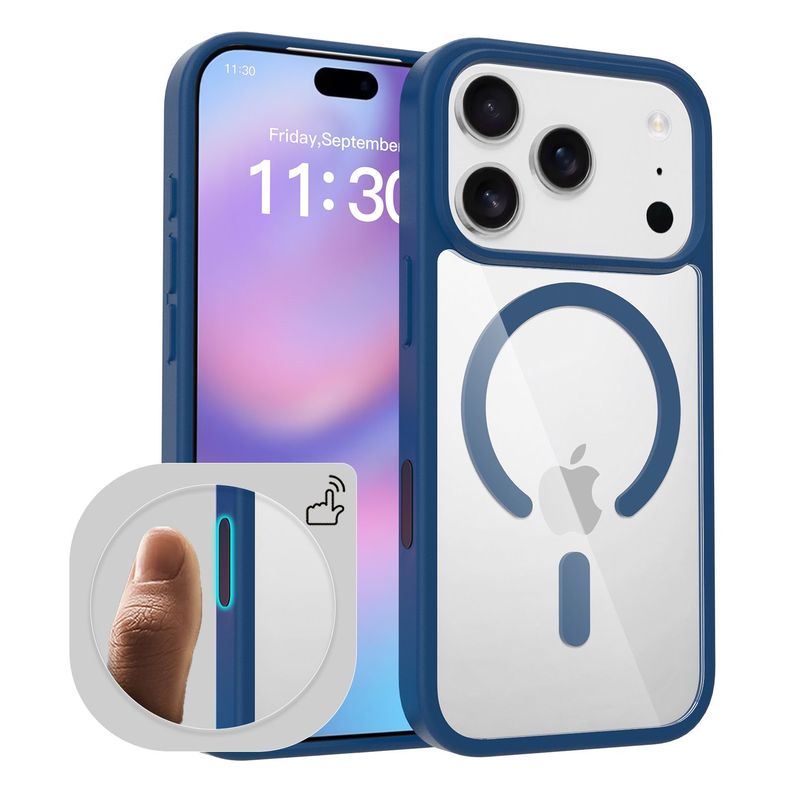 Pulse Prism Magsafe Clear Case with Camera Action Button — 252