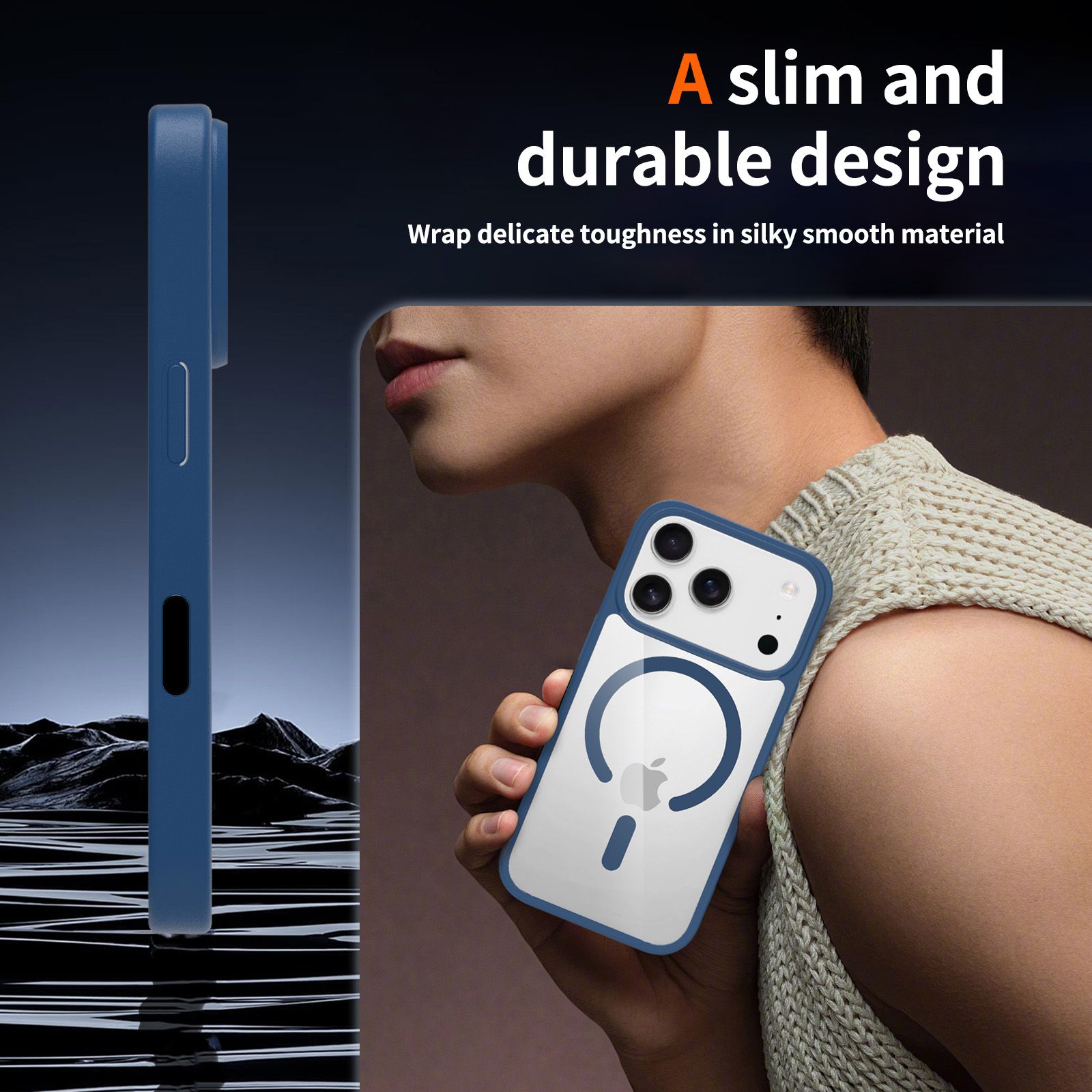 Pulse Prism Magsafe Clear Case with Camera Action Button — 258