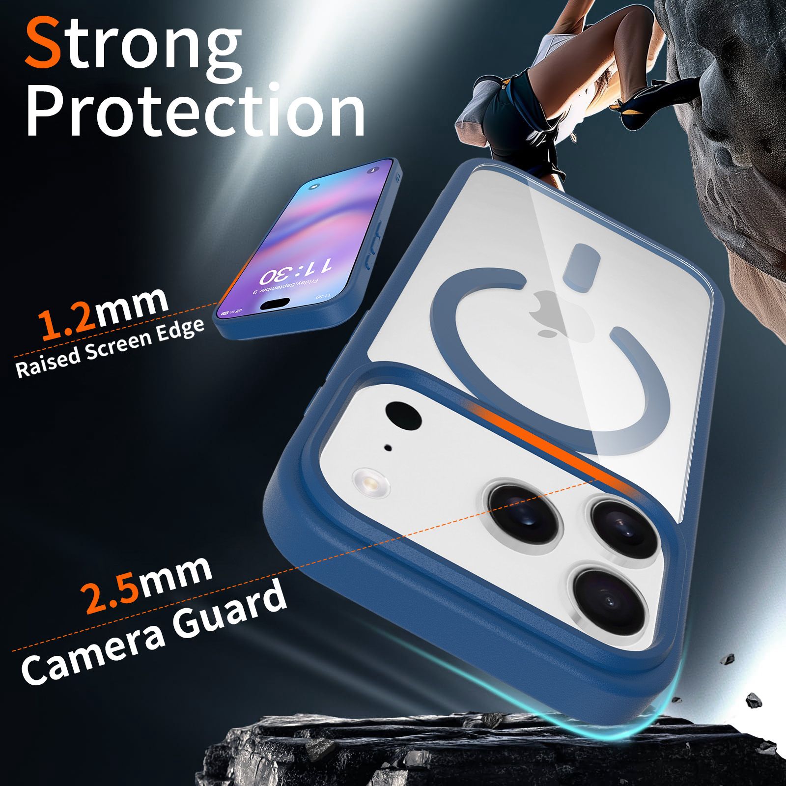 Pulse Prism Magsafe Clear Case with Camera Action Button — 259