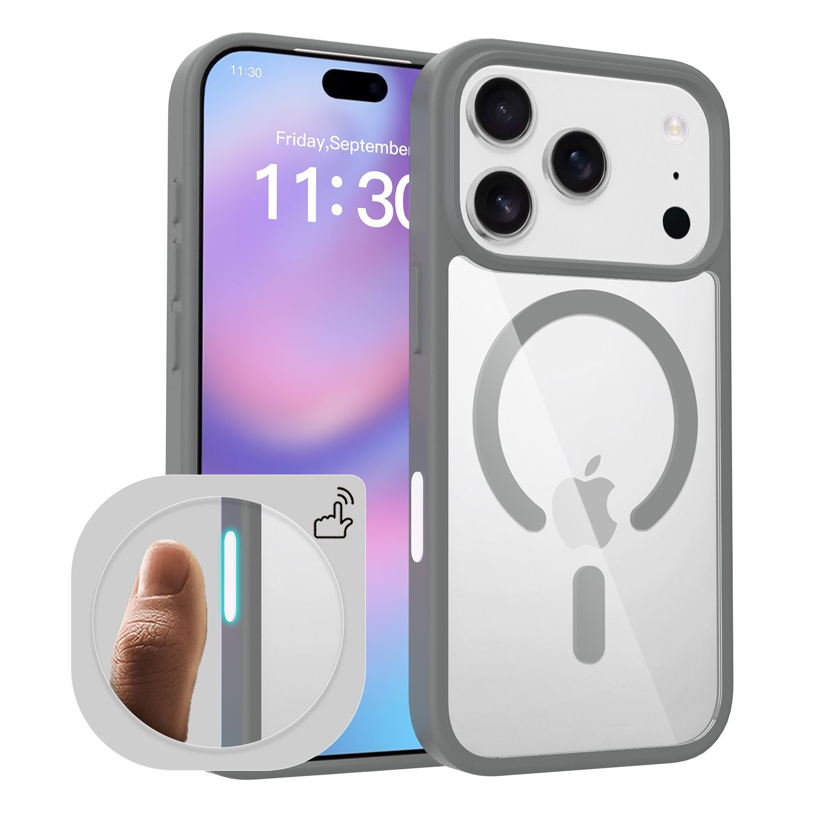 Pulse Prism Magsafe Clear Case with Camera Action Button — 244