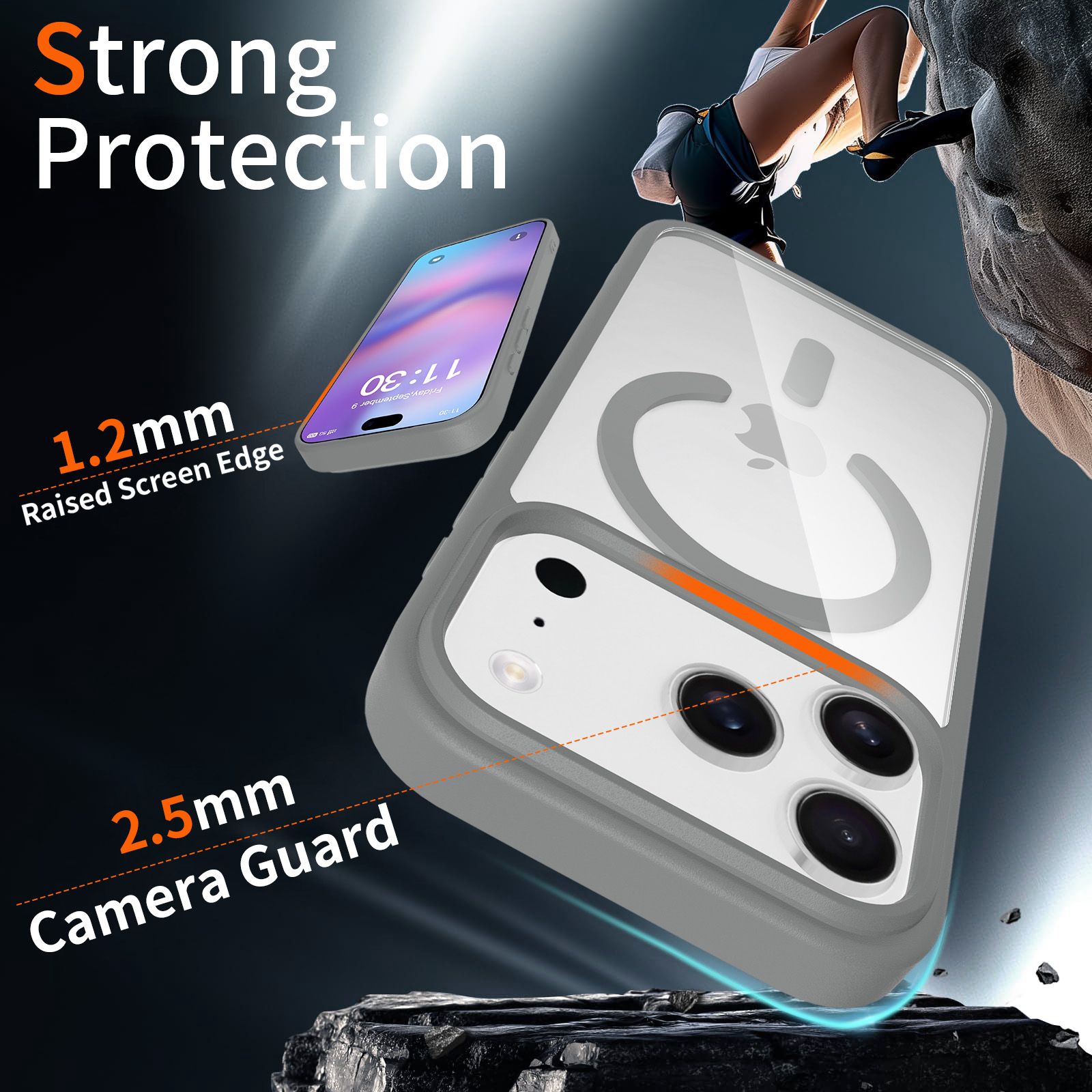 Pulse Prism Magsafe Clear Case with Camera Action Button — 251