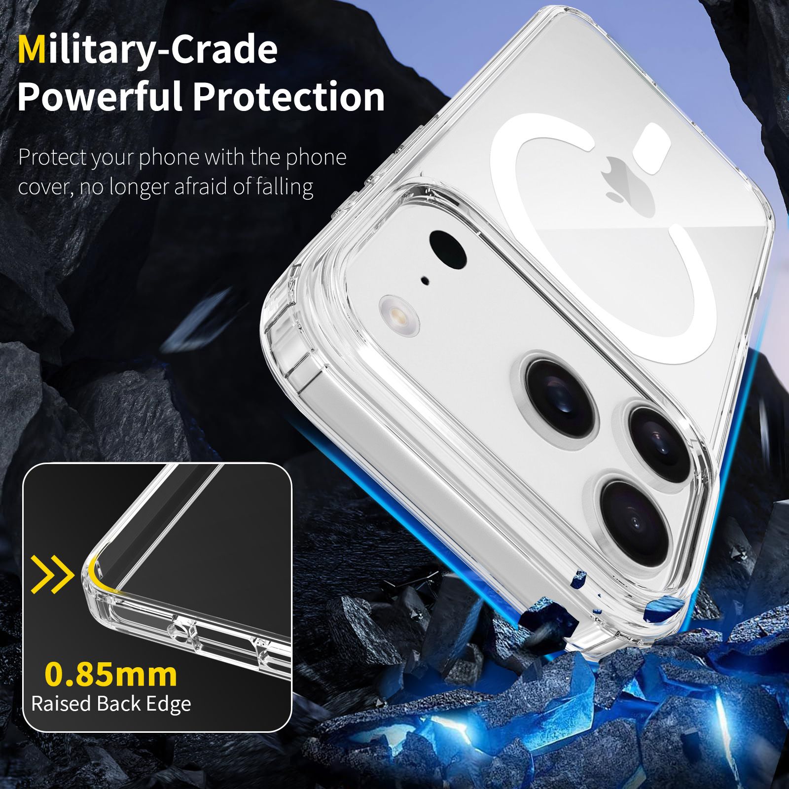 Pulse Aero Magsafe Clear Case with Camera Action Button — 70