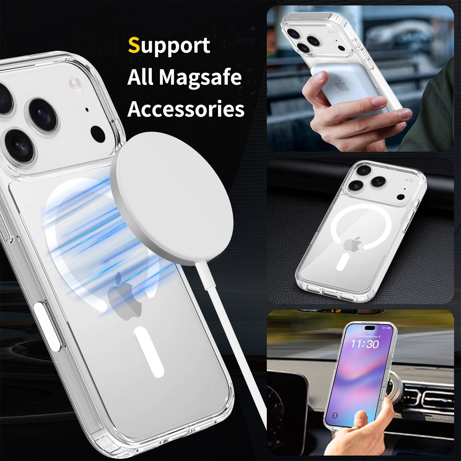 Pulse Aero Magsafe Clear Case with Camera Action Button — 72