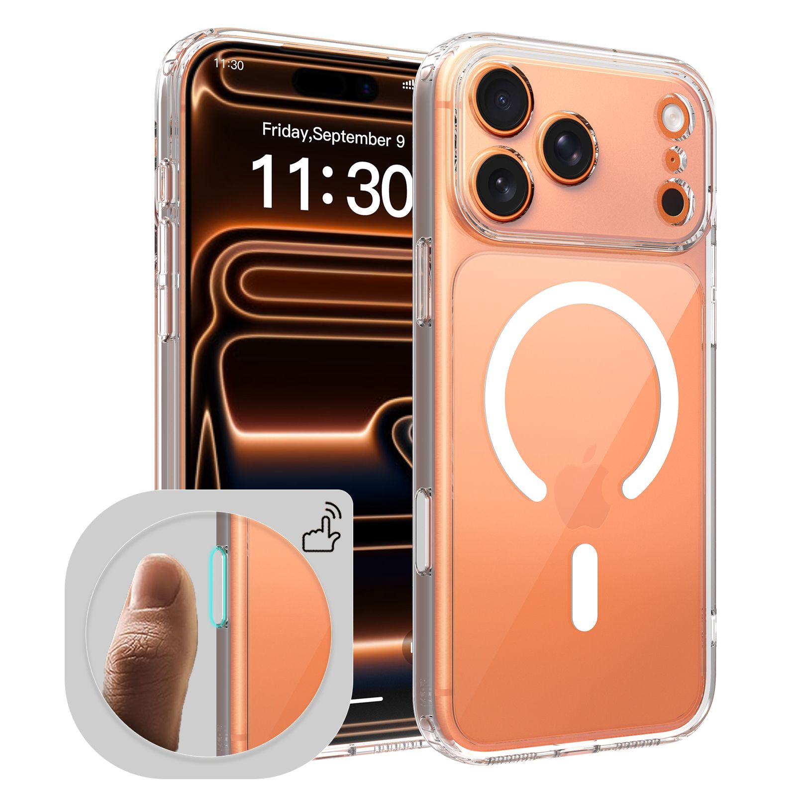 Pulse Aero Magsafe Clear Case with Camera Action Button — 82