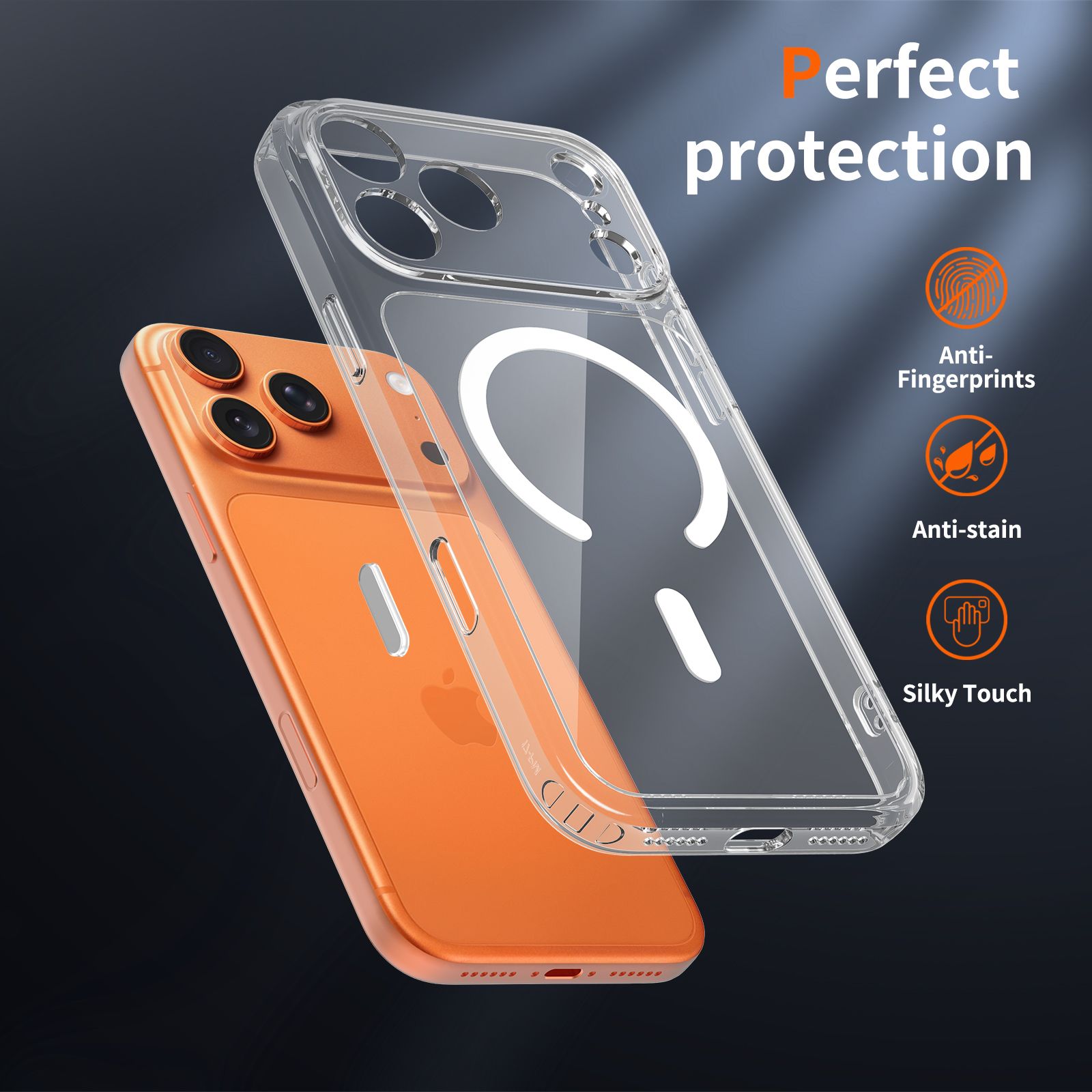 Pulse Aero Magsafe Clear Case with Camera Action Button — 85