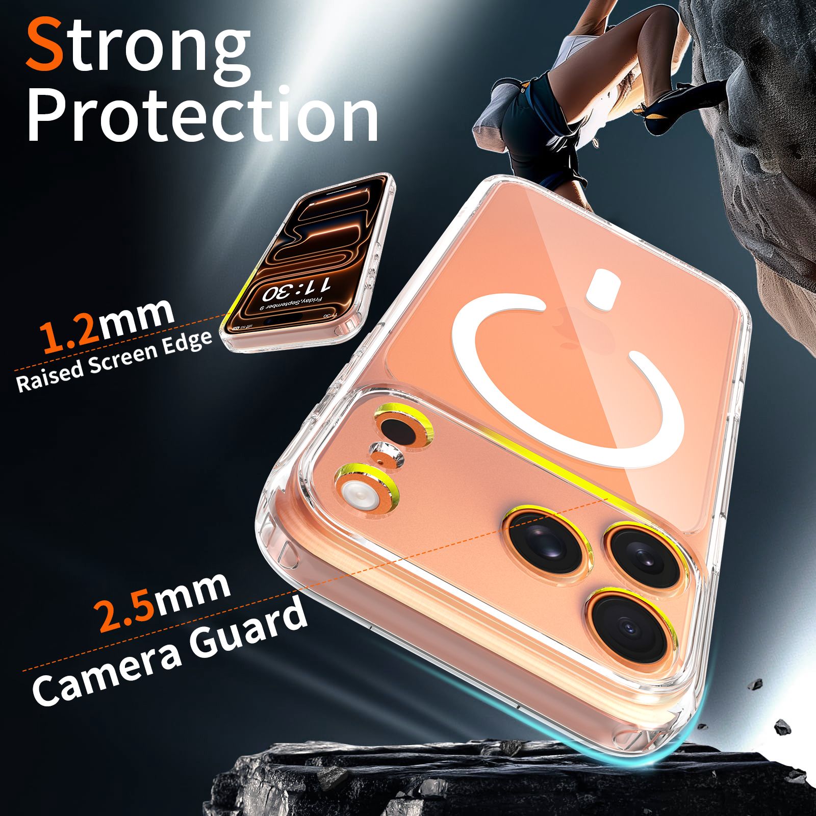 Pulse Aero Magsafe Clear Case with Camera Action Button — 88