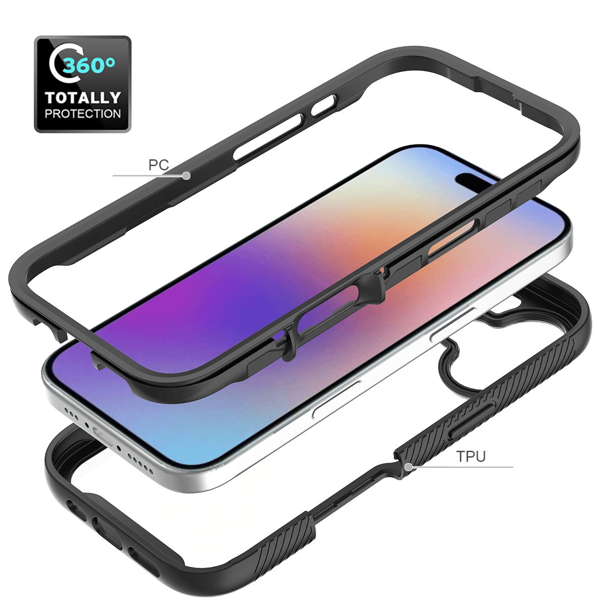 Vault Rugged Full-Body Case with Front Cover — 60