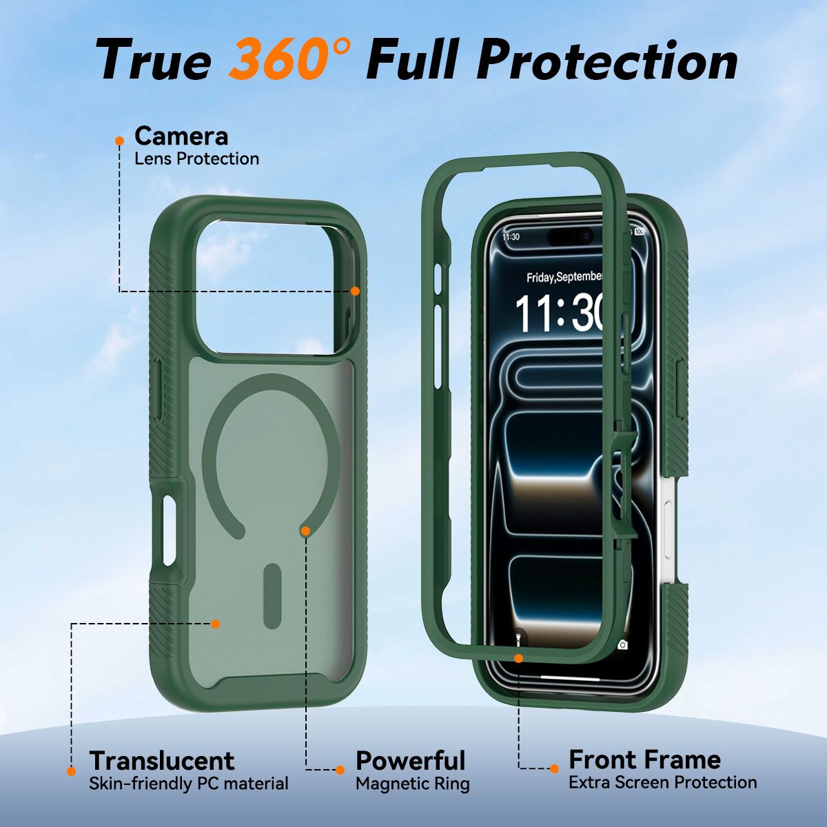 Vault Frost Magnetic Rugged Case with Front Cover — 124