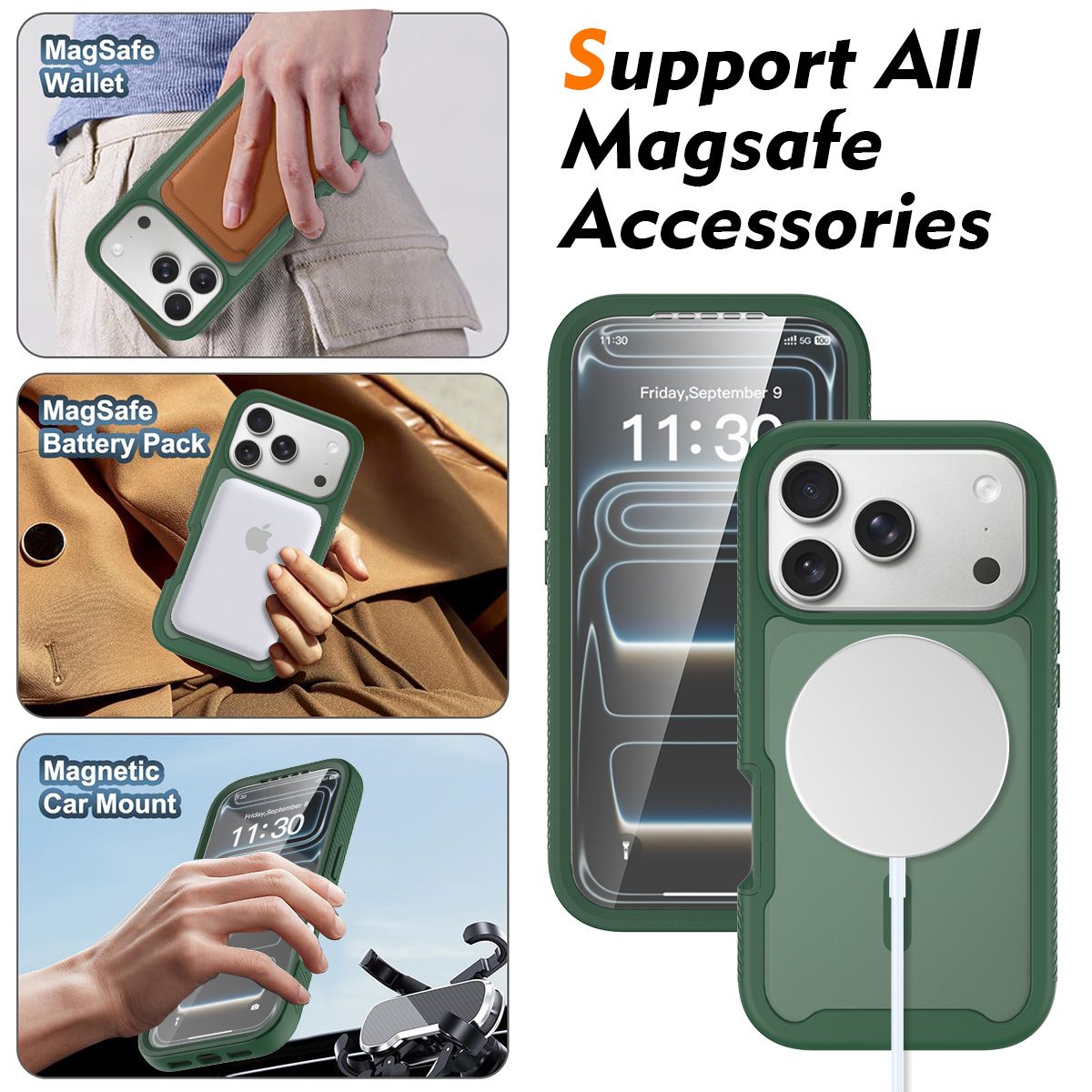 Vault Frost Pro Magnetic Rugged Case with Screen Protector — 129