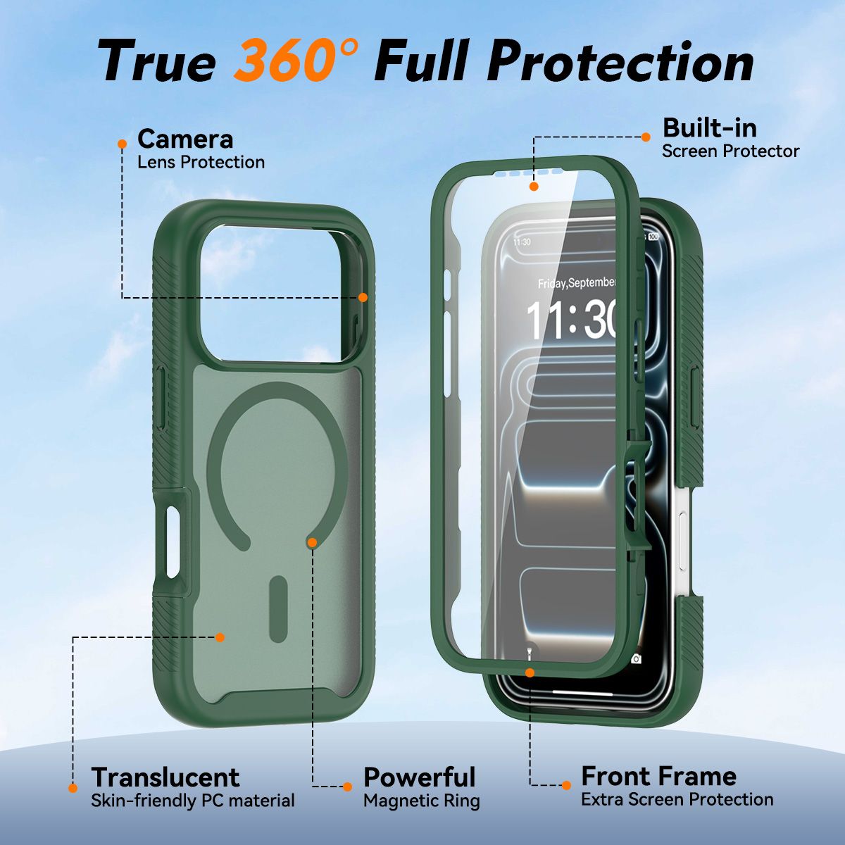 Vault Frost Pro Magnetic Rugged Case with Screen Protector — 133