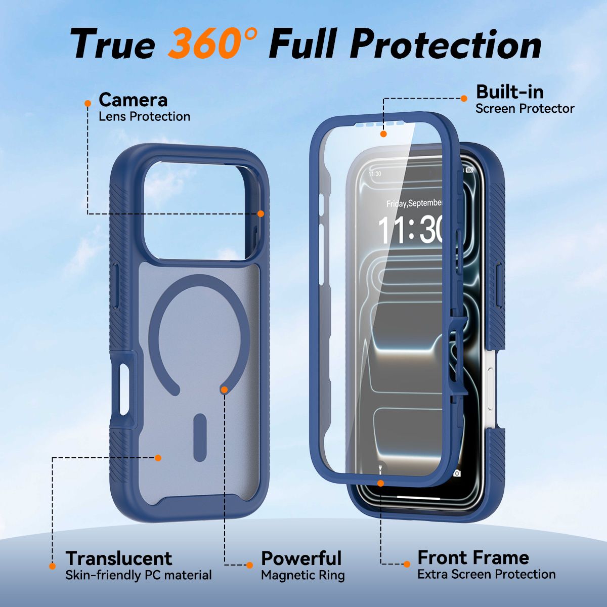Vault Frost Pro Magnetic Rugged Case with Screen Protector — 145
