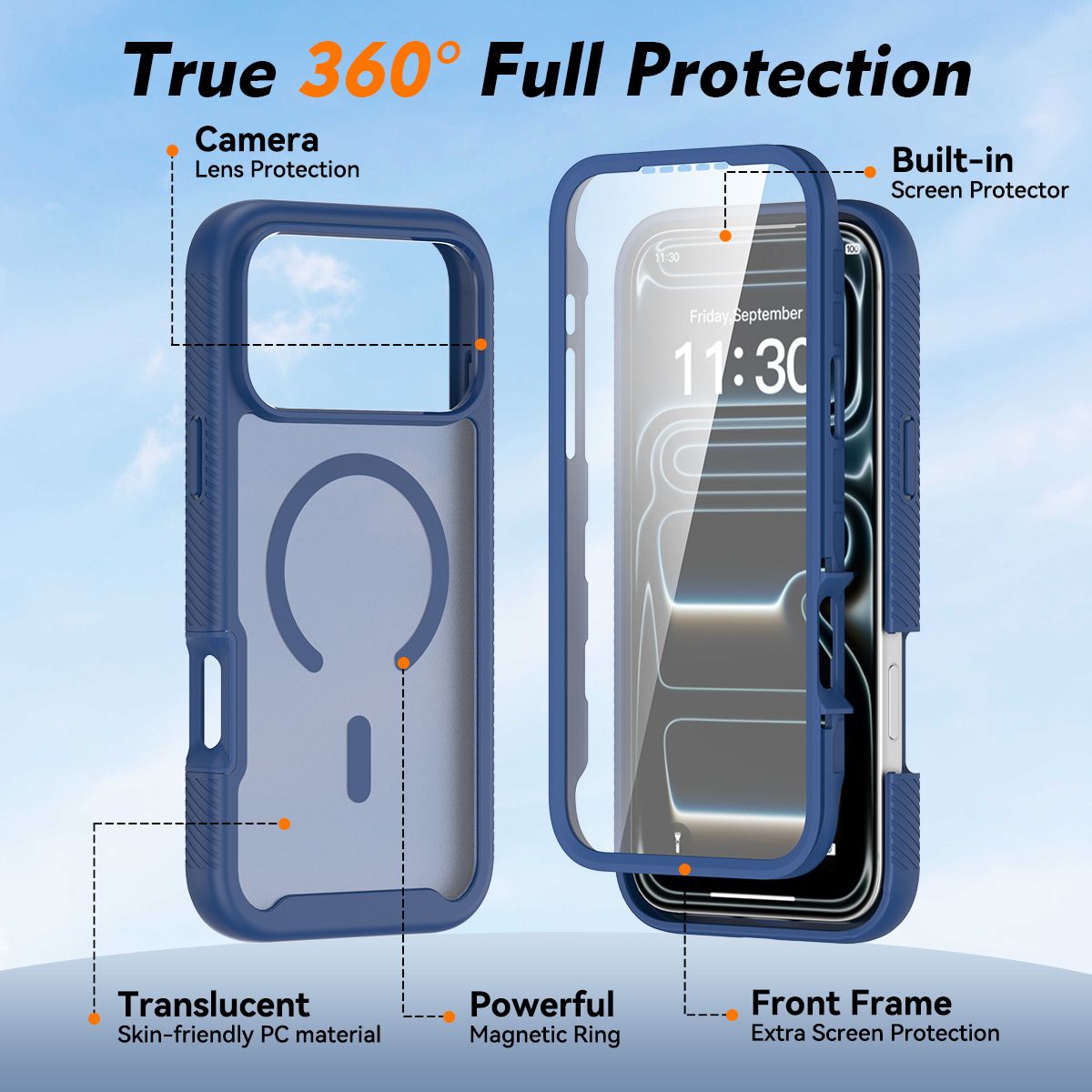 Vault Frost Pro Magnetic Rugged Case with Screen Protector — 183